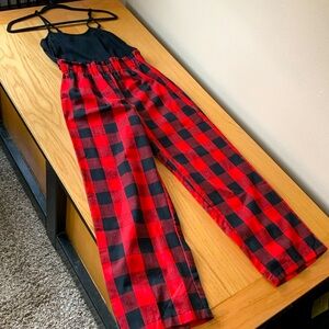 NWT plaid jumpsuit